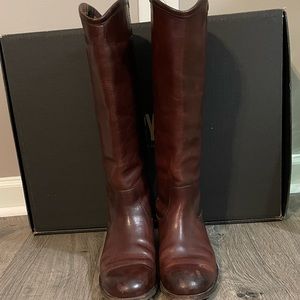 Frye leather brown boots